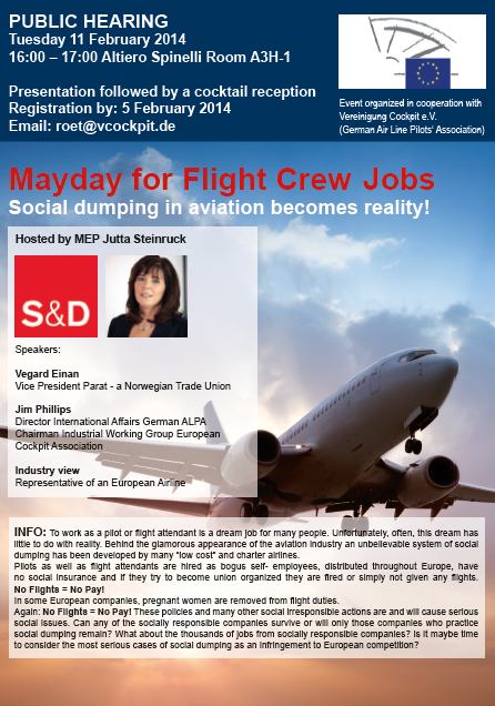 Public Hearing Social Dumping in aviation